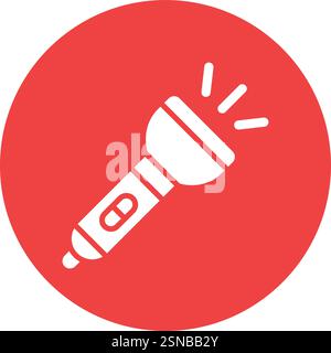 Flashlight Vector Icon Design Illustration Stock Vector