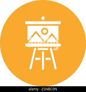 Painting Board Vector Icon Design Illustration Stock Vector