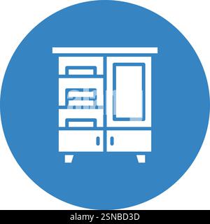 Dressing Room Vector Icon Design Illustration Stock Vector