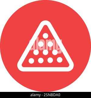Billiard Vector Icon Design Illustration Stock Vector