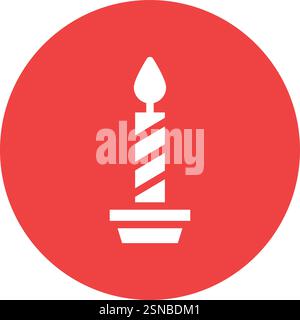 Candle Vector Icon Design Illustration Stock Vector