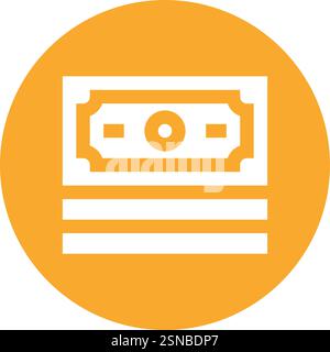 Cash Vector Icon Design Illustration Stock Vector