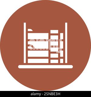 Bunk Bed Vector Icon Design Illustration Stock Vector