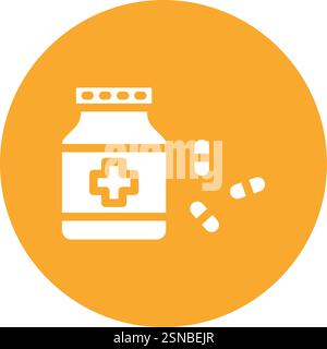 Sleeping Pills Vector Icon Design Illustration Stock Vector