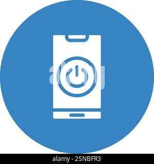 Turn On Vector Icon Design Illustration Stock Vector