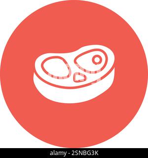 Meat Vector Icon Design Illustration Stock Vector