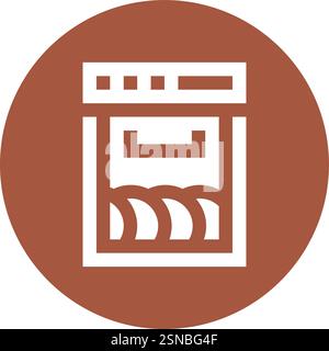 Dishwashing Vector Icon Design Illustration Stock Vector