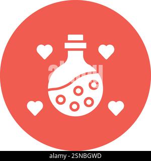 Love Potion Vector Icon Design Illustration Stock Vector