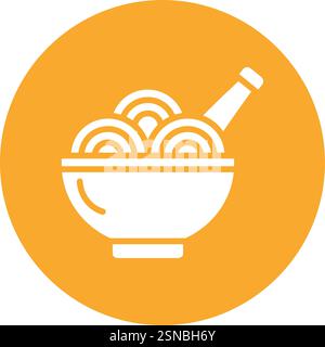 Spaghetti Vector Icon Design Illustration Stock Vector