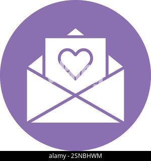 Love Letter Vector Icon Design Illustration Stock Vector