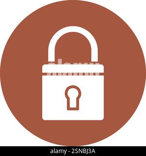 Padlock Vector Icon Design Illustration Stock Vector