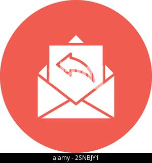 Reply Vector Icon Design Illustration Stock Vector