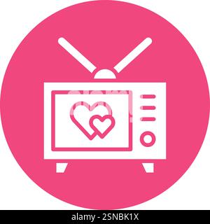 Romantic Movie Vector Icon Design Illustration Stock Vector