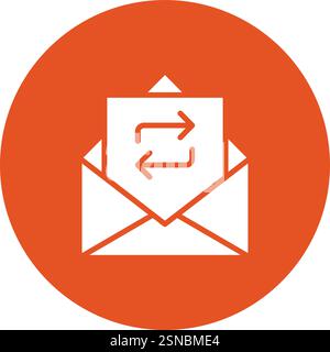 Sync Vector Icon Design Illustration Stock Vector
