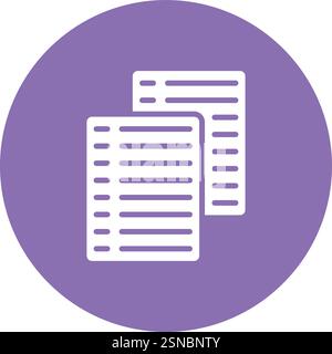 Papers Vector Icon Design Illustration Stock Vector