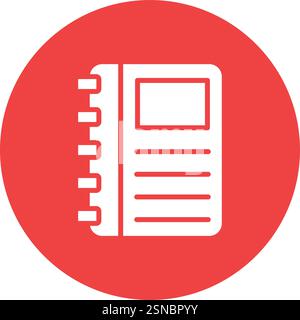 Planner Vector Icon Design Illustration Stock Vector