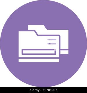Folder Vector Icon Design Illustration Stock Vector