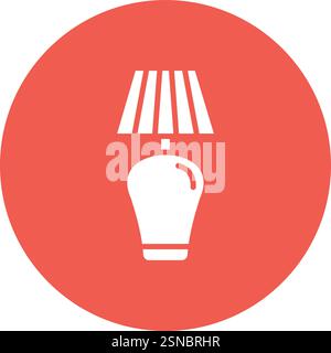 Table Lamp Vector Icon Design Illustration Stock Vector