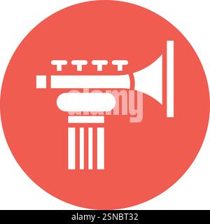 Trumpet Vector Icon Design Illustration Stock Vector