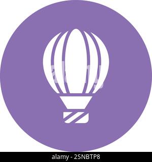 Hot air balloon Vector Icon Design Illustration Stock Vector
