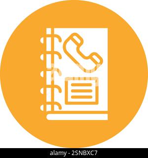 Phone Book Vector Icon Design Illustration Stock Vector