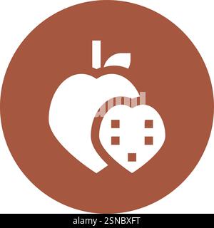 Custard apple Vector Icon Design Illustration Stock Vector
