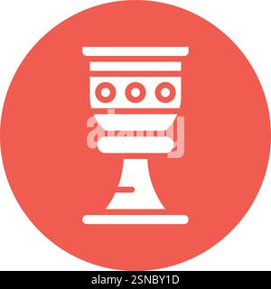 Goblet Vector Icon Design Illustration Stock Vector