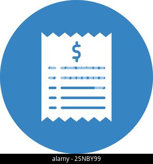 Invoice Vector Icon Design Illustration Stock Vector