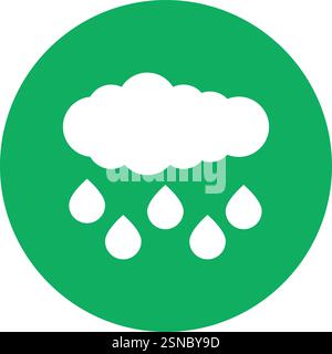 Acid Rain Vector Icon Design Illustration Stock Vector