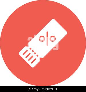 Retail Coupon Vector Icon Design Illustration Stock Vector