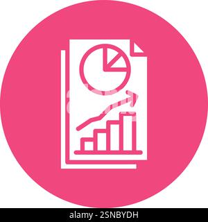 Finance Chart Vector Icon Design Illustration Stock Vector