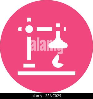Bunsen Burner Vector Icon Design Illustration Stock Vector