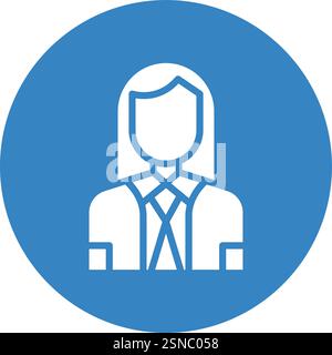 Company Secertary Vector Icon Design Illustration Stock Vector