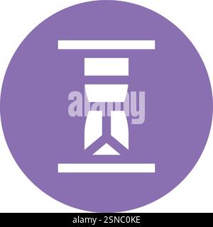 Hourglass Vector Icon Design Illustration Stock Vector