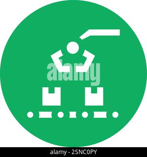 Conveyor Belt Vector Icon Design Illustration Stock Vector