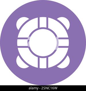Lifebuoy Vector Icon Design Illustration Stock Vector