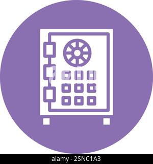 Safe Money Vector Icon Design Illustration Stock Vector