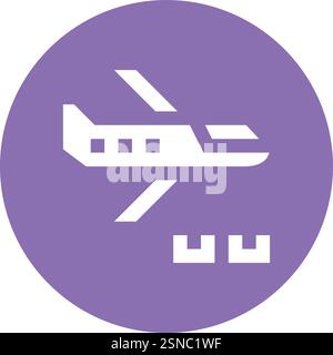 Air Freight Vector Icon Design Illustration Stock Vector