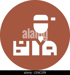 Delivery Man Vector Icon Design Illustration Stock Vector