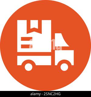 Delivery Truck Vector Icon Design Illustration Stock Vector