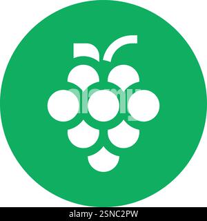 Grapes Vector Icon Design Illustration Stock Vector