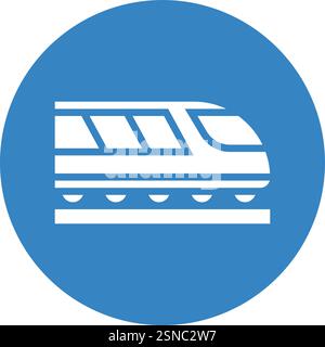 Train Vector Icon Design Illustration Stock Vector