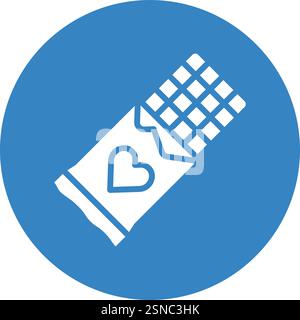 Chocolate Bar Vector Icon Design Illustration Stock Vector
