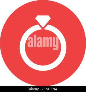Ring Vector Icon Design Illustration Stock Vector