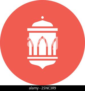 Lantern Vector Icon Design Illustration Stock Vector