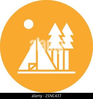 Camp Vector Icon Design Illustration Stock Vector