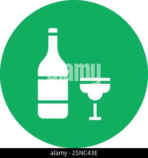 Drinks Vector Icon Design Illustration Stock Vector