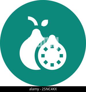 Guava Vector Icon Design Illustration Stock Vector