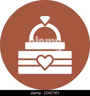 Diamond Ring Vector Icon Design Illustration Stock Vector