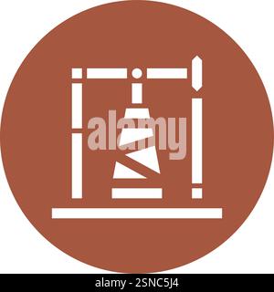 Oil Pump Vector Icon Design Illustration Stock Vector